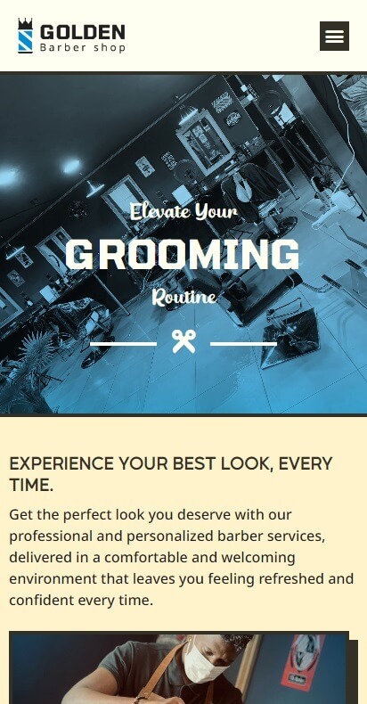golden barber shop mobile pre
